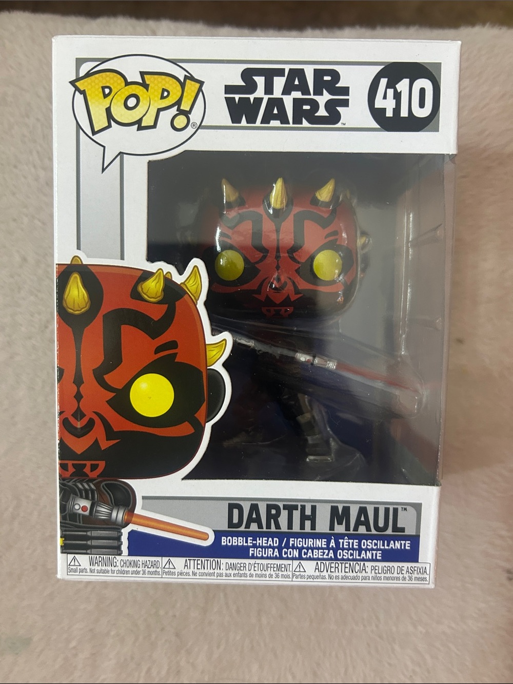 Funko Pop! Star Wars Darth Maul Figure - Red, Black & Yellow Accents